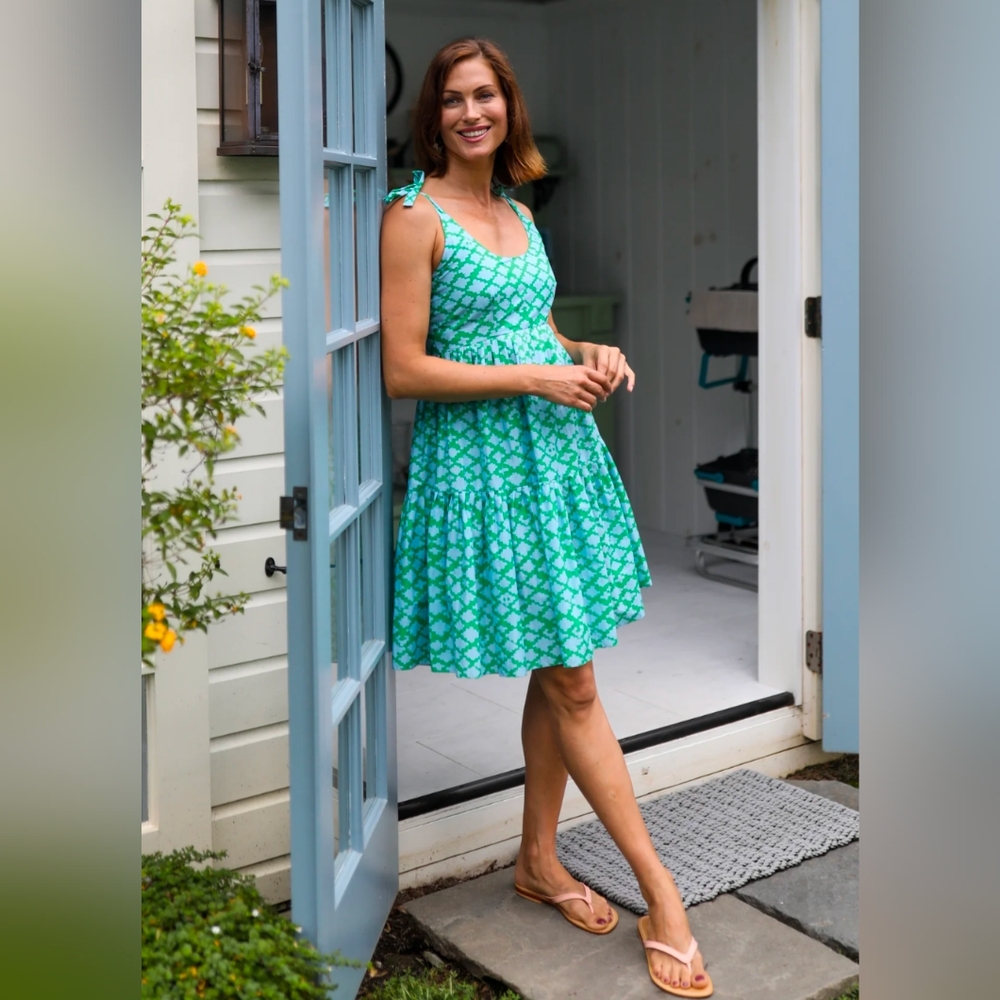 Fiona Onyx Blue/Green Dress
